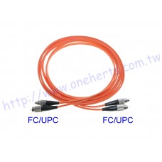 FC/UPC-FC/UPC MMDX-XX FC-FC多模雙芯光纖跳線 FC-FC多模雙芯光纖跳線 MM62.5 /125 3米   FC/UPC FC/UPC  多模双芯光纖  電信級 另有MM50 /125 多模光纖